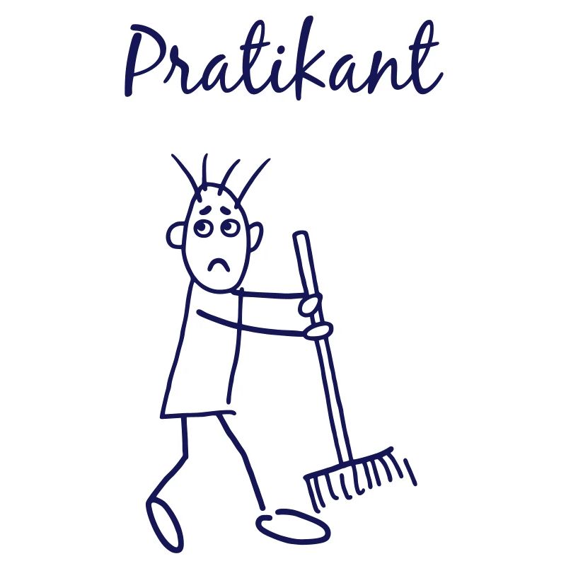Strichmännchen Praktikant