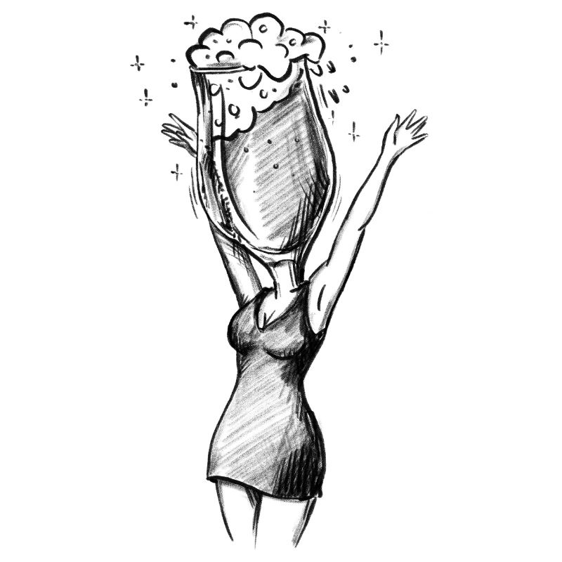 Junggesellenabschied Bier - Illustration