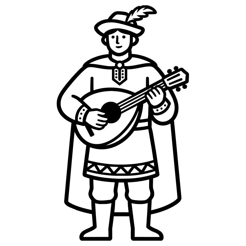 Mittelalterlicher Bard
