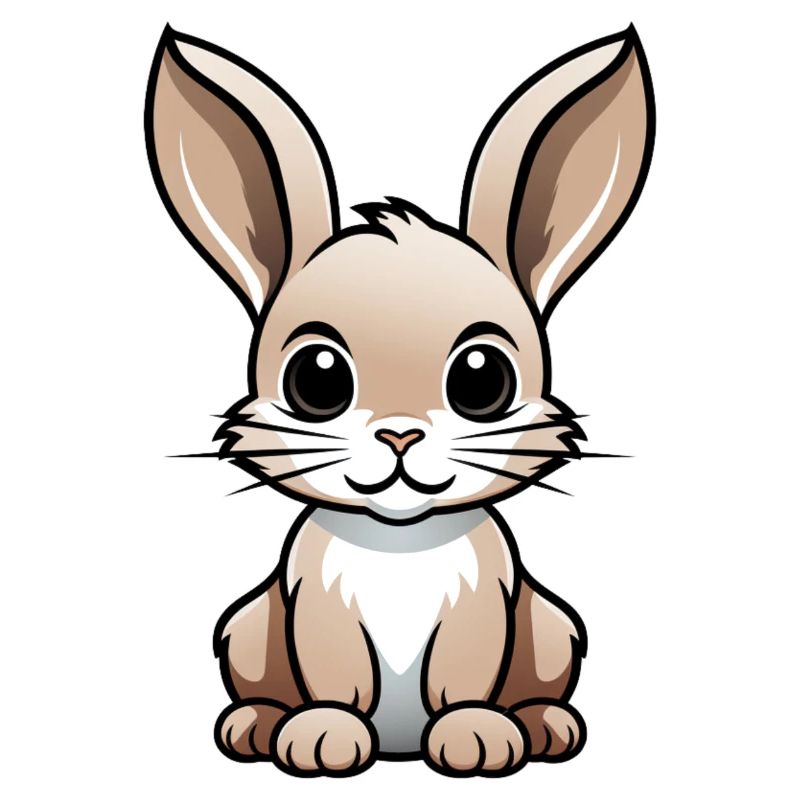 Comic Bunny Rabbit Bunny Cartoon Style