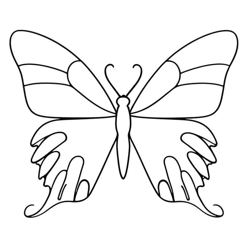 Lineart Schmetterling