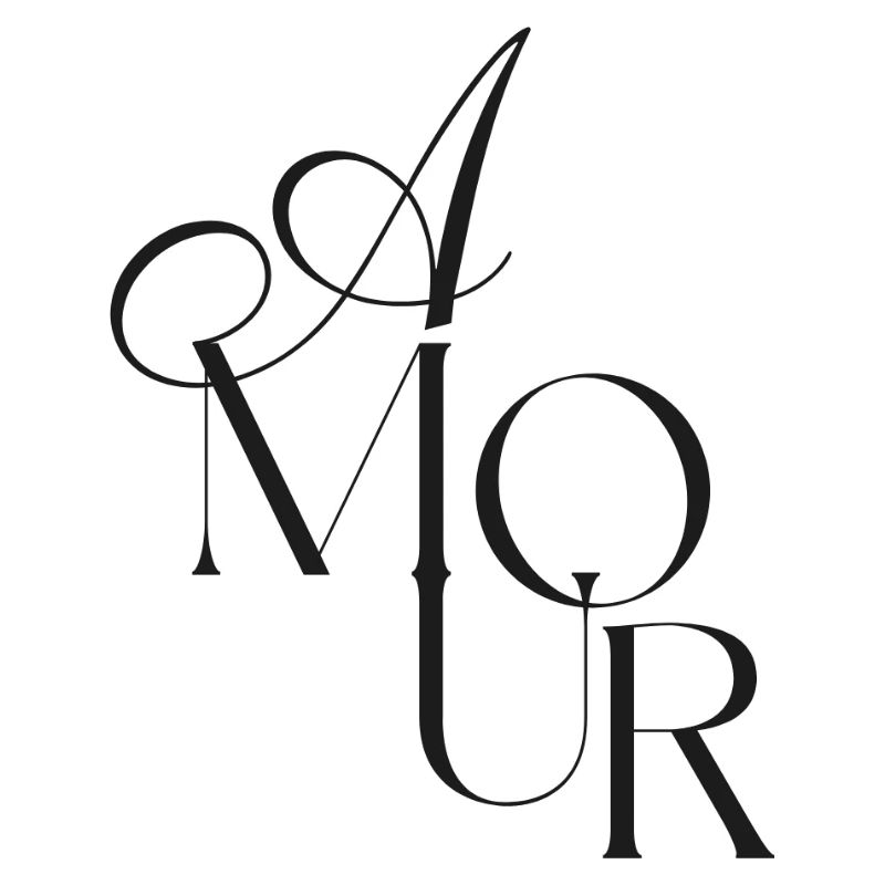 Elegantes Monogramm Amour 
