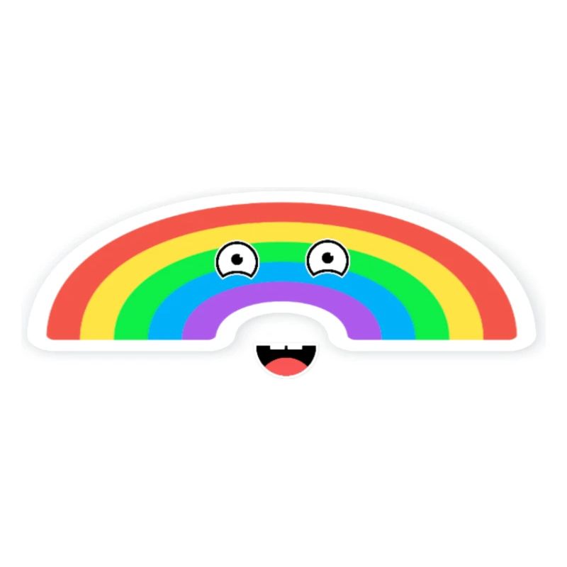 Lebhafte Regenbogenanimation 
