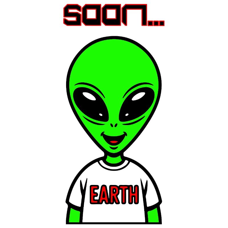Grünes Alien 