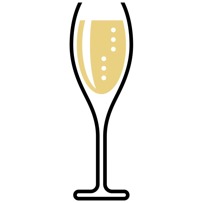 Verre à (vin mousseux / ovale / ouvert / 2C)