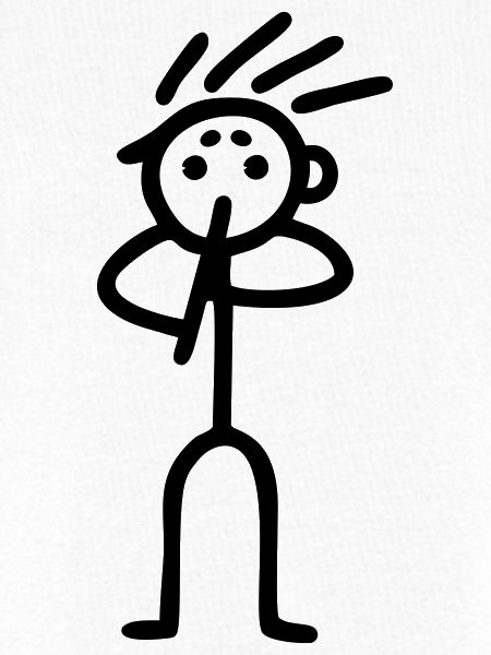 Strichmännchen Flöter