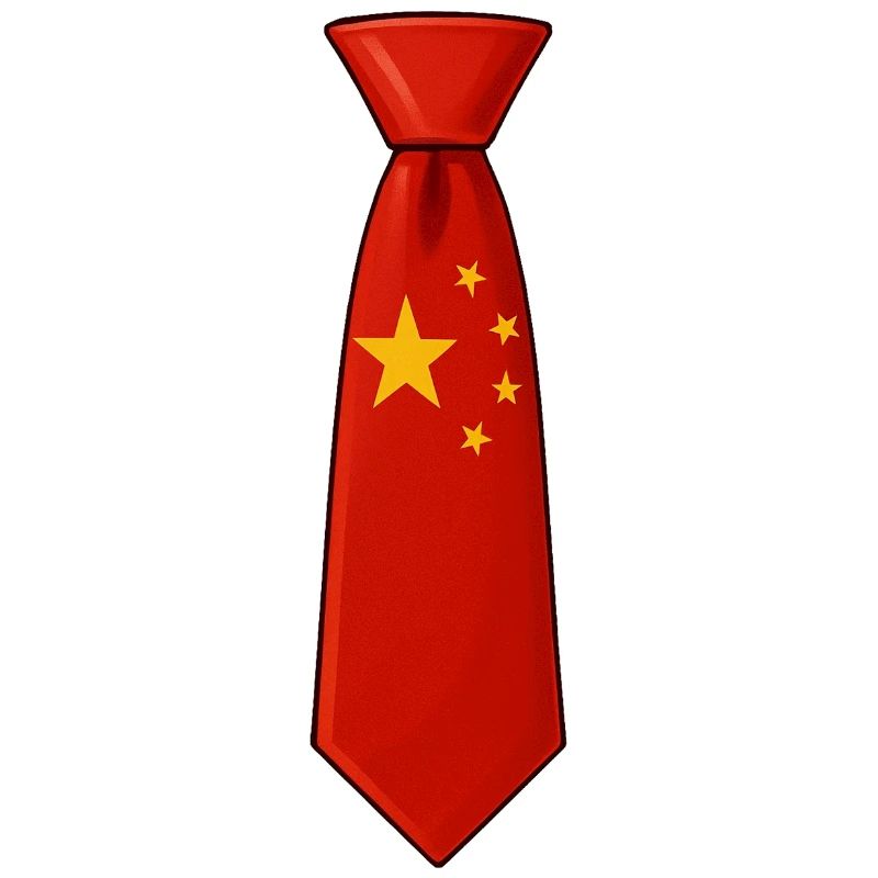 China-Krawatte – Flaggendesign