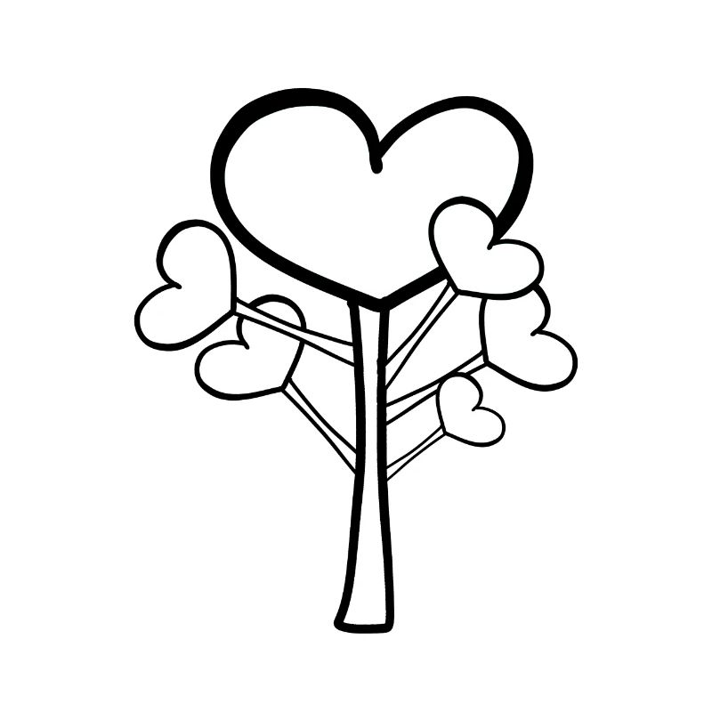 Cœurs arbre
