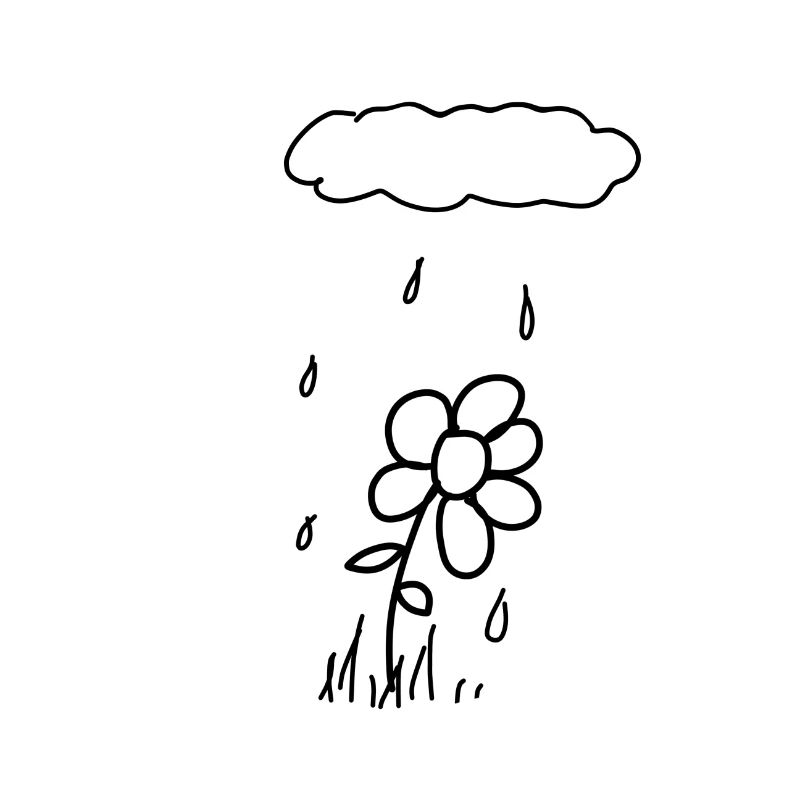 Blume Regen