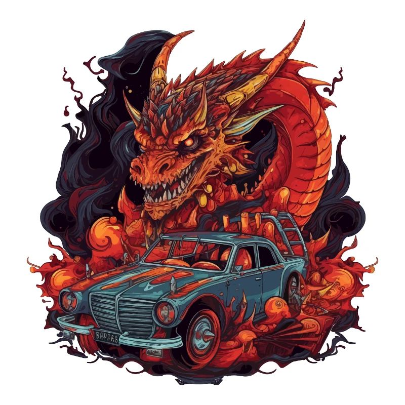 Drachen Auto