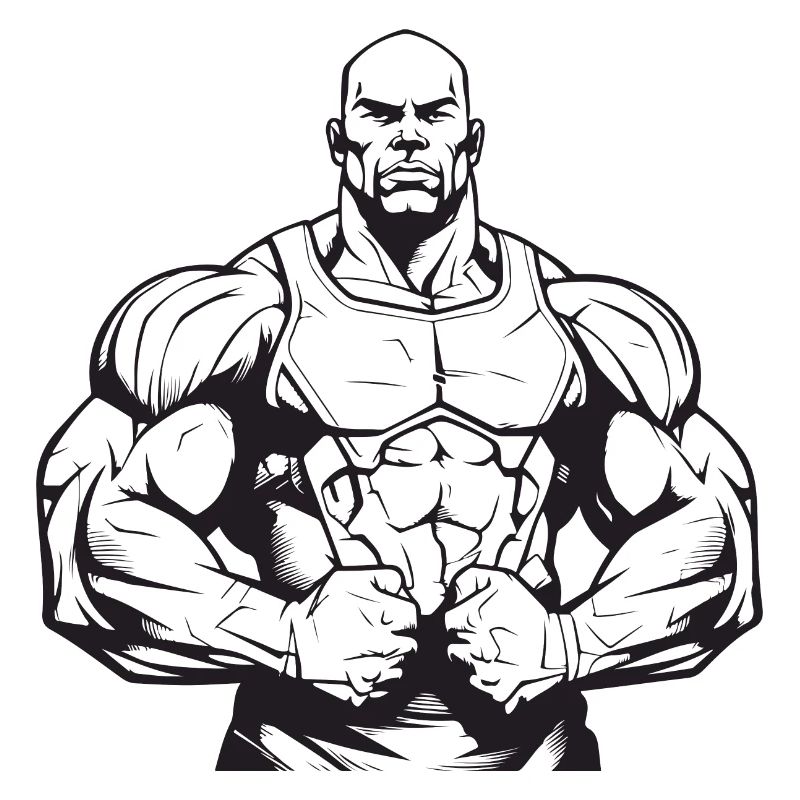 Bodybuilder Muscles Workout Gym