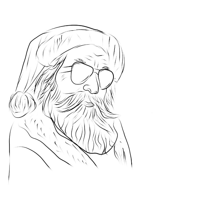 Weihnachtsmann Zeichnung