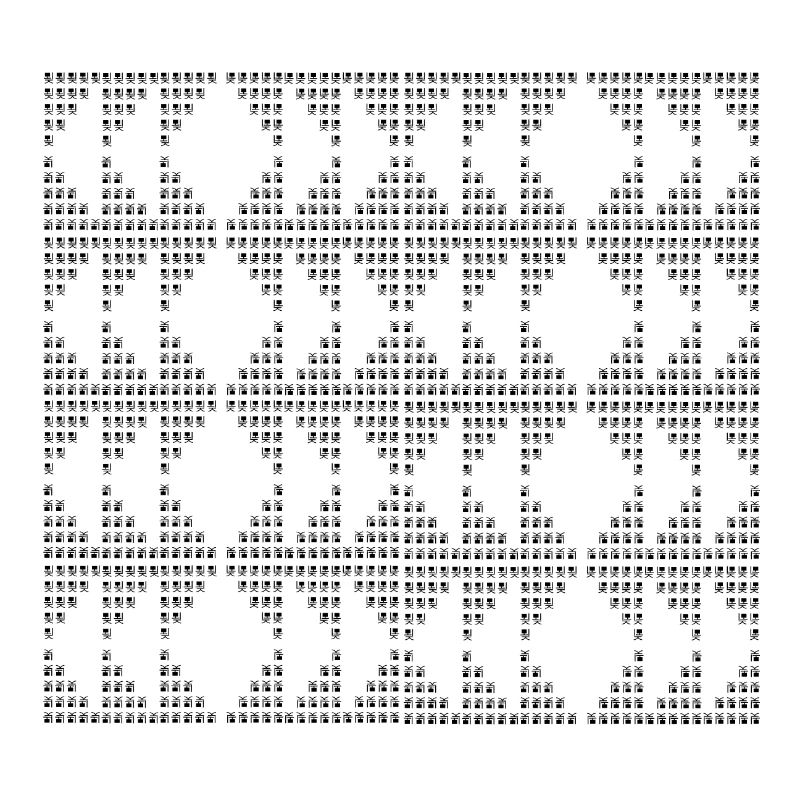 Einzigartiges D-Muster