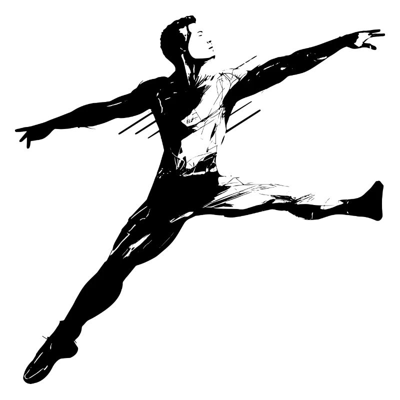 Dessin de garçon de ballet