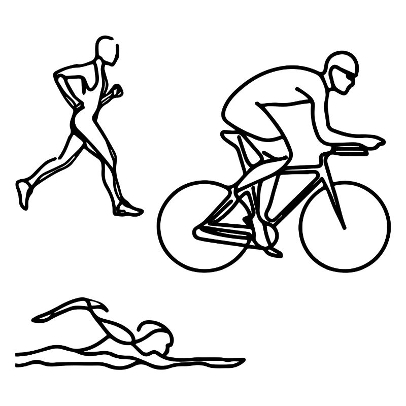 Triathlon Skizze