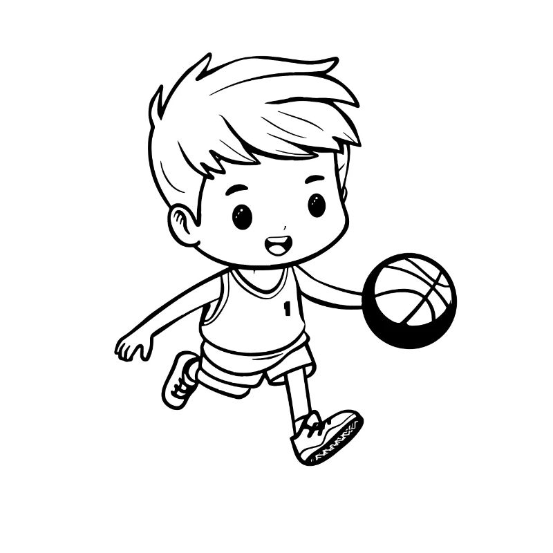 Basketteur garçon