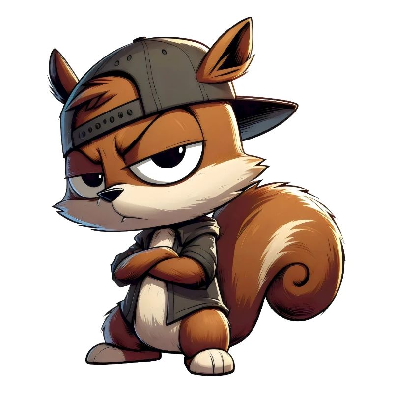 Eichhörnchen Hiphop Kappe