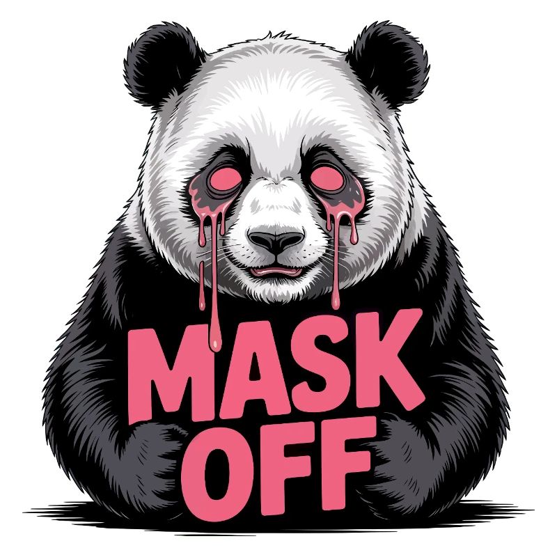 Maske aus Panda