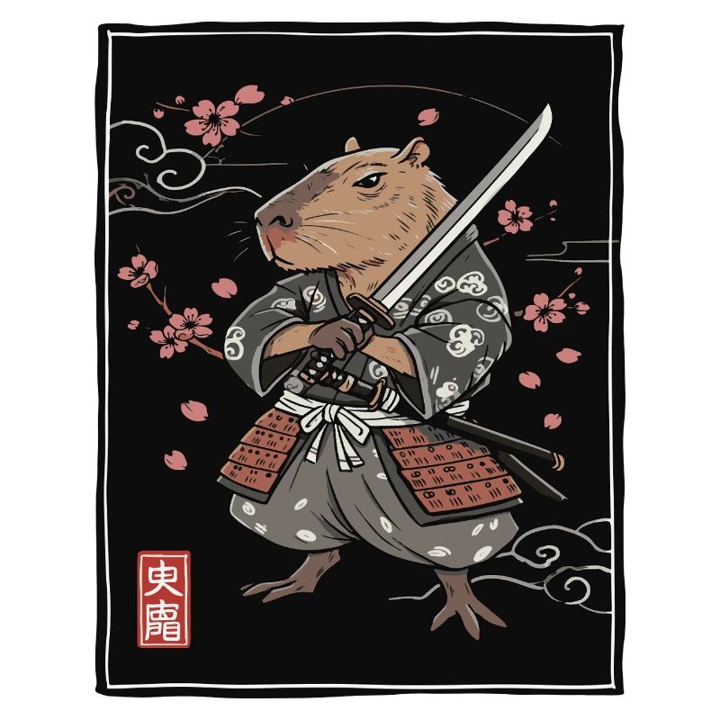 Samurai Frettchen Illustration