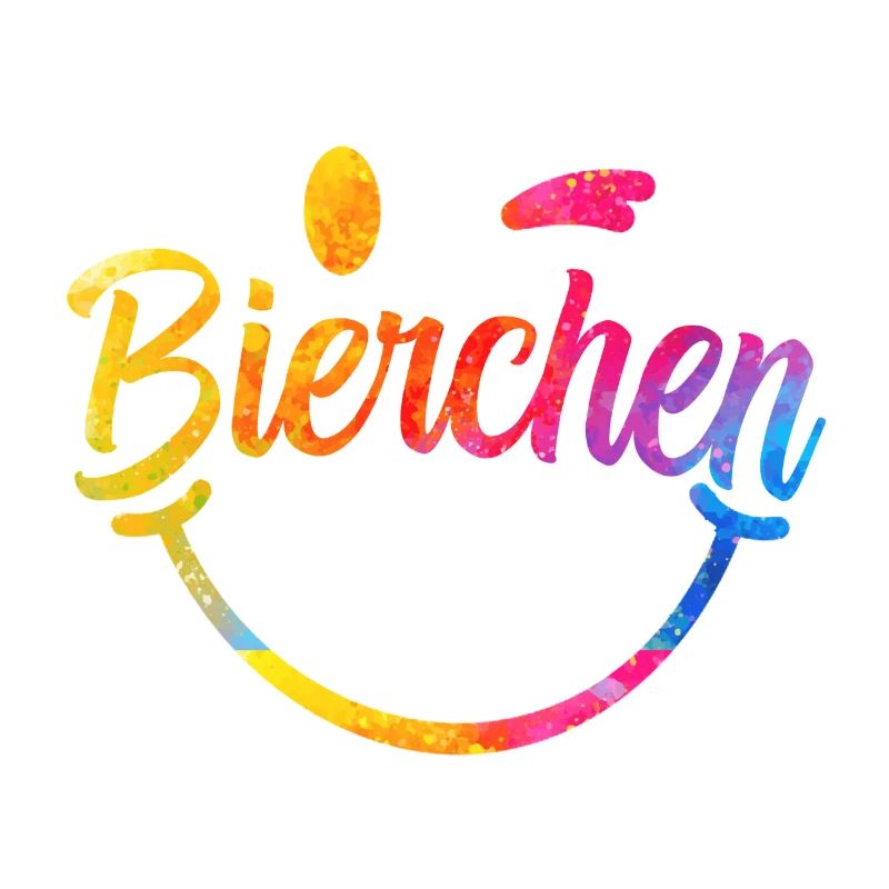 Bierchen Regenbogen Schriftzug