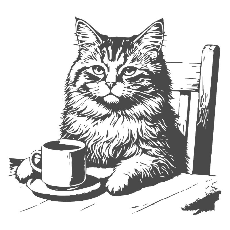 Katzenkaffee Moment