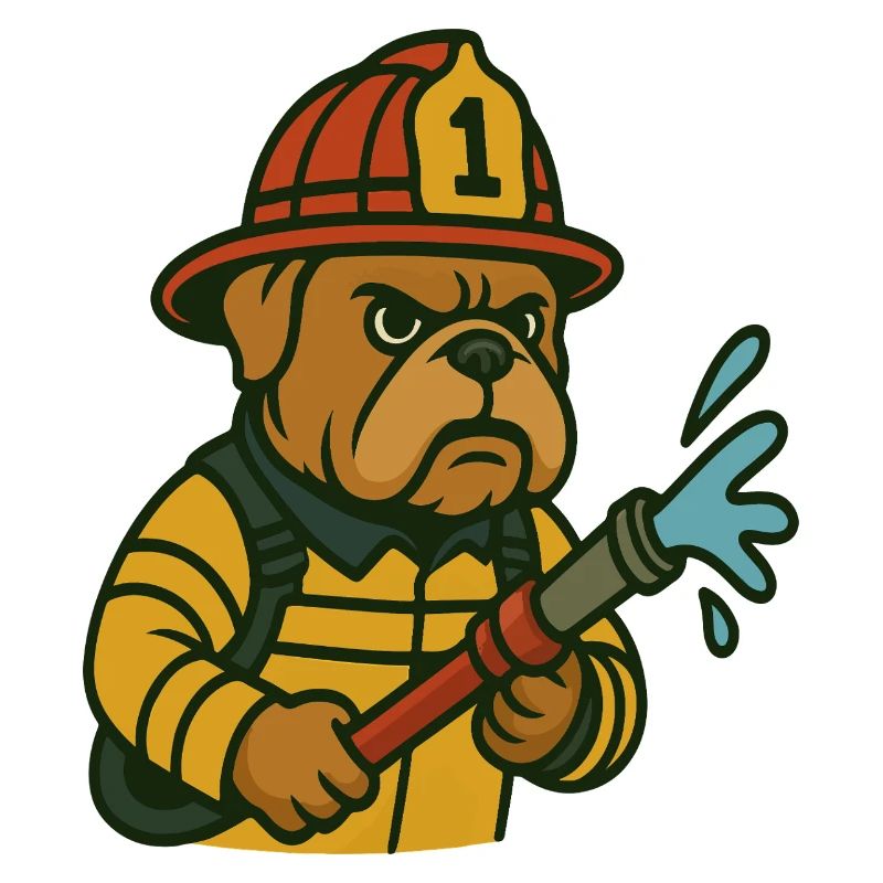 Feuerbulldogge Held