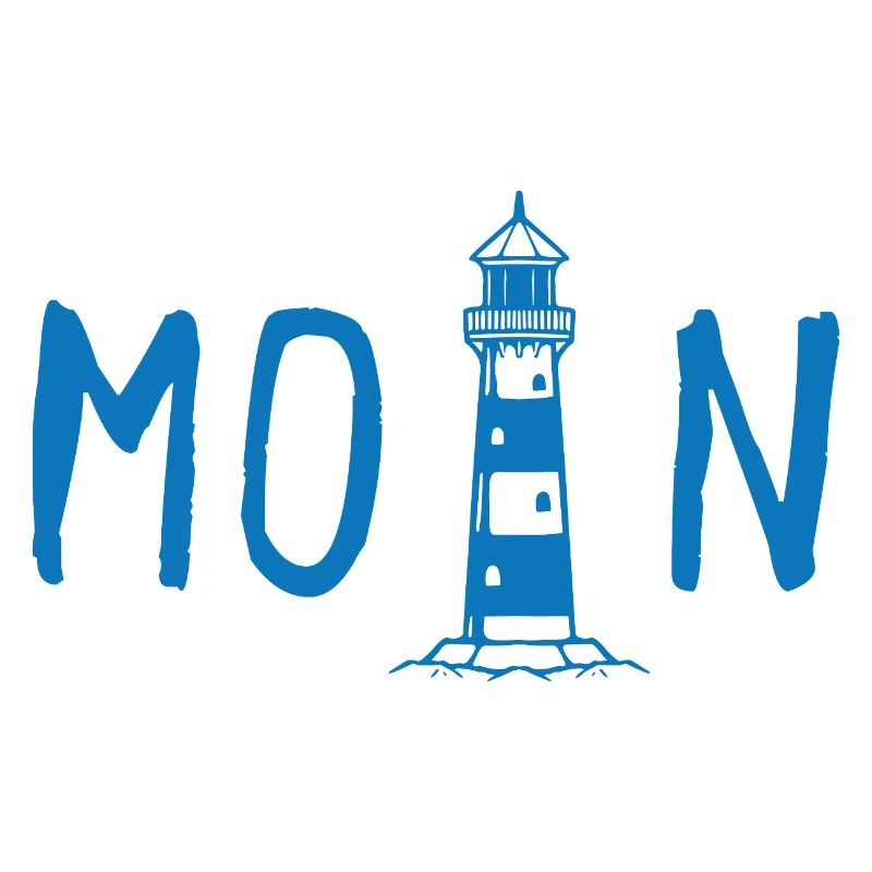 Moin mit Leuchtturm
