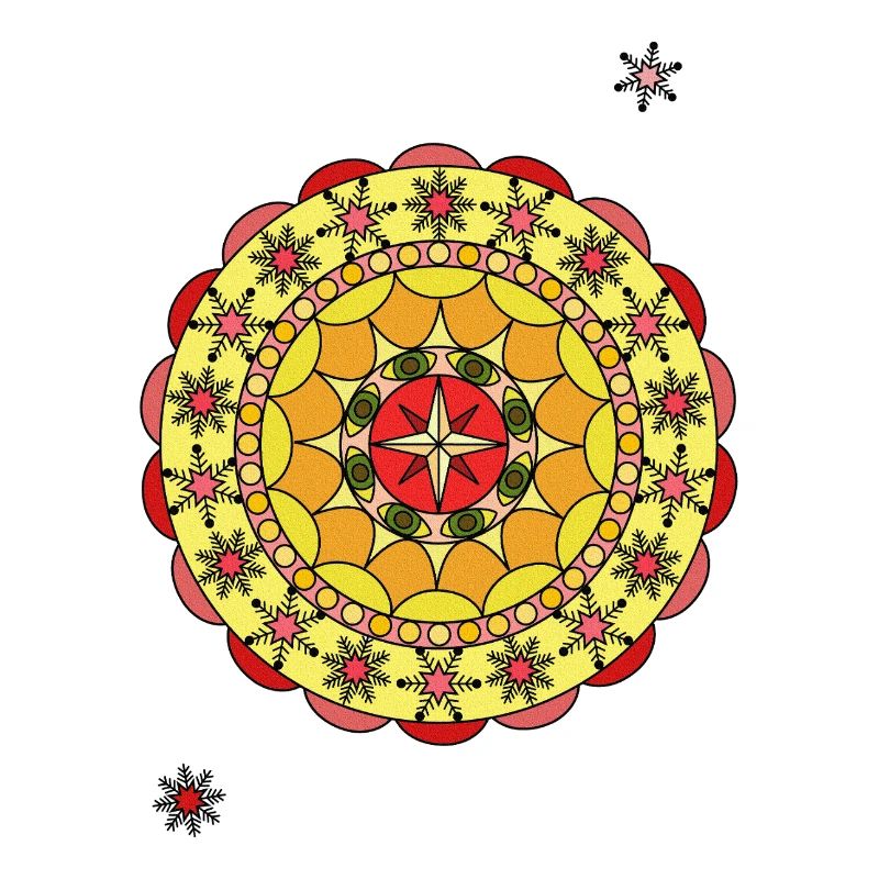 Mandala Sonnenstern Kreisdesign