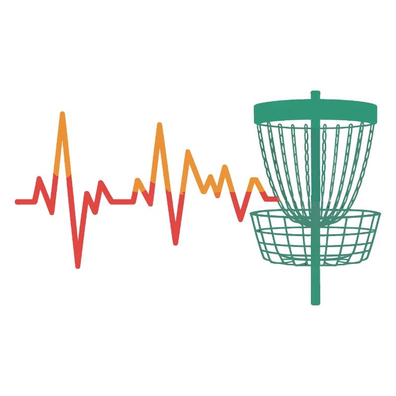 Herzschlag DiscGolf Motiv