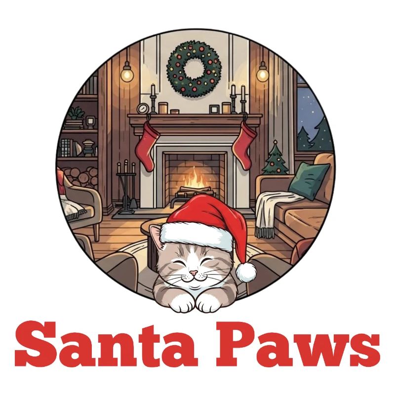 Weihnachtskatze – Santa Paws