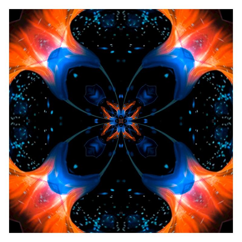 Fraktalkunst Digitale Blume