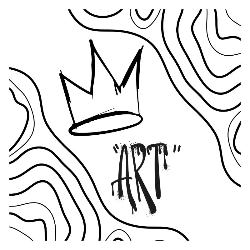Abstrakter Kunstkranz