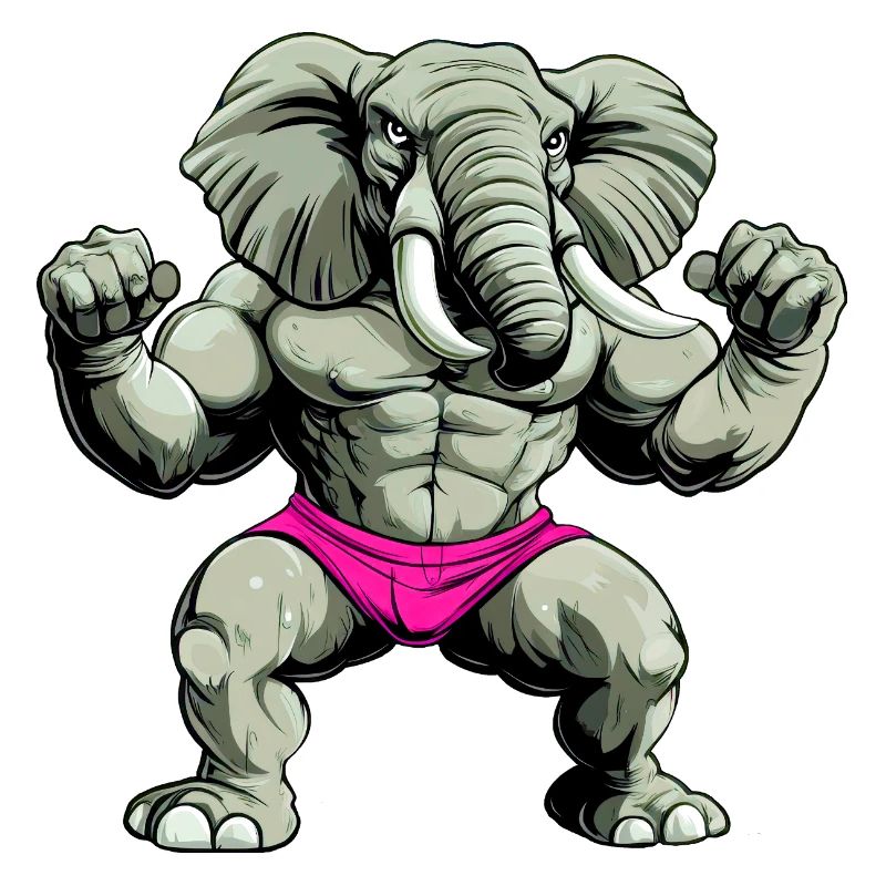 Starker Elefant