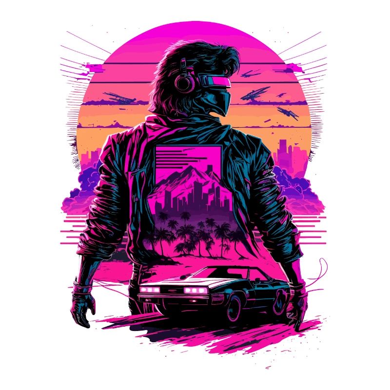 Synthwave futuriste