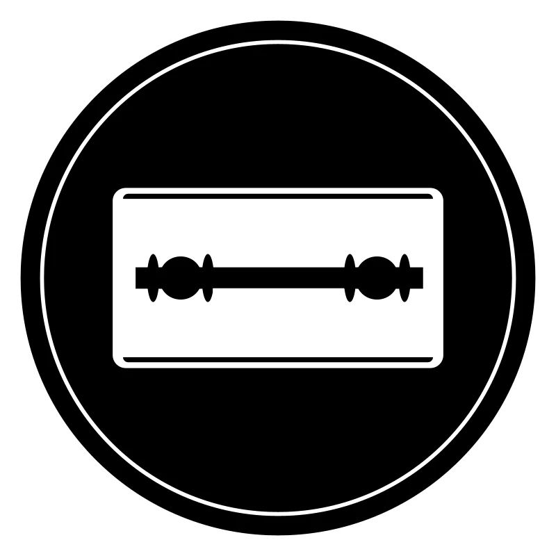 Razor Blade Icon Circle