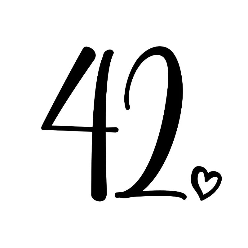 Numéro mignon 42, 42 ans, 42e cadeau d'anniversaire