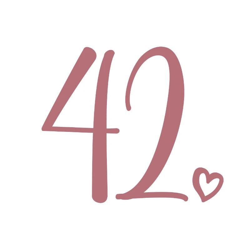 Numéro mignon 42, 42 ans, 42e cadeau d'anniversaire