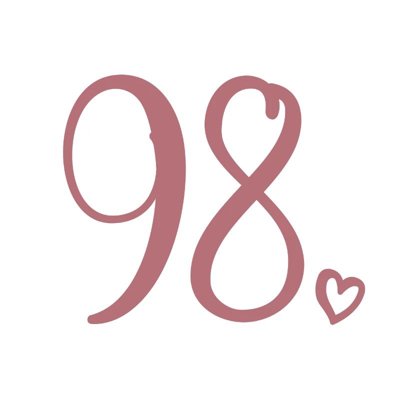 Mignon numéro 98, 98 ans, cadeau de 98e anniversaire