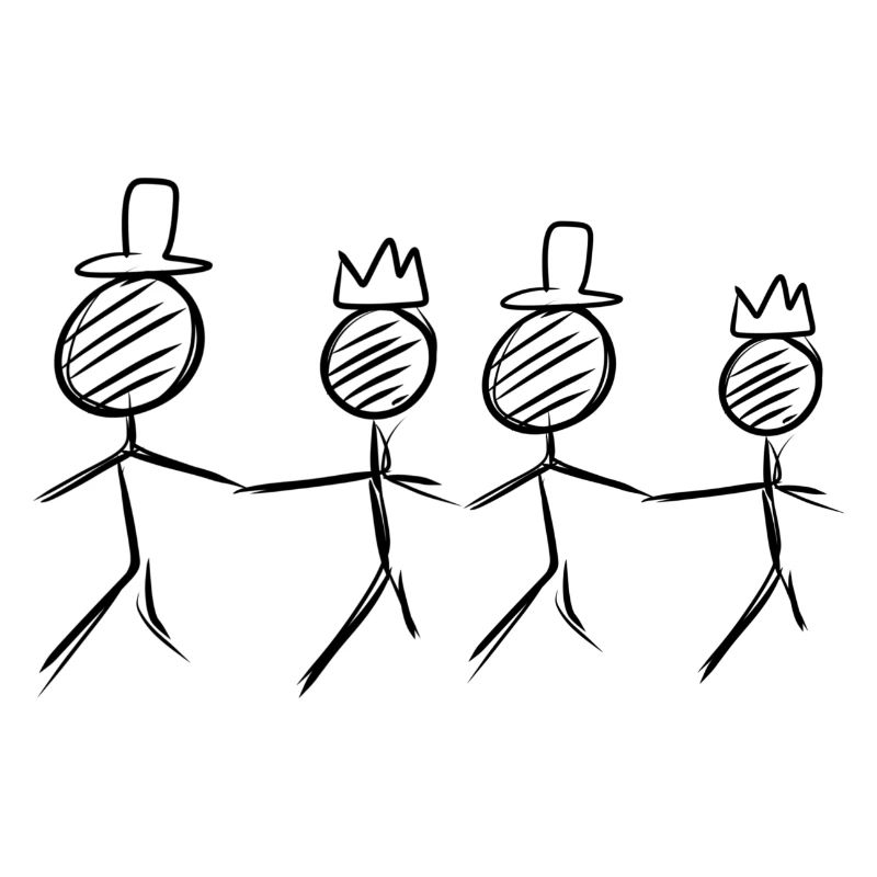 vier Freunde
