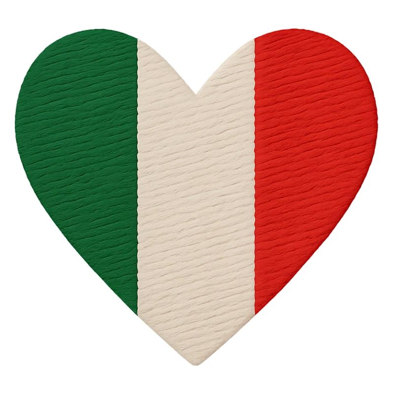 Dreifarbiges Herz Italien