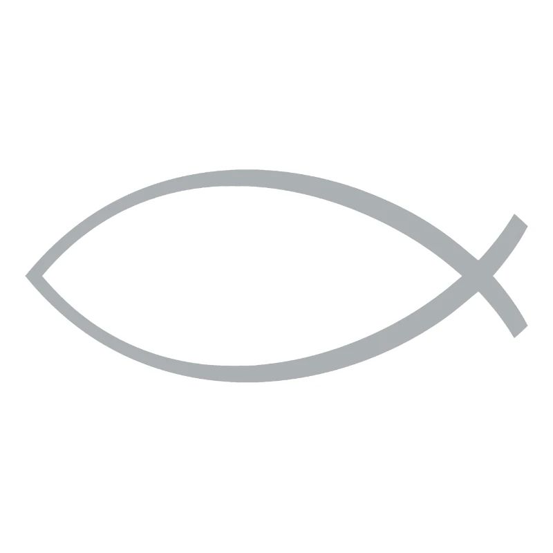 Ichtus poisson argent