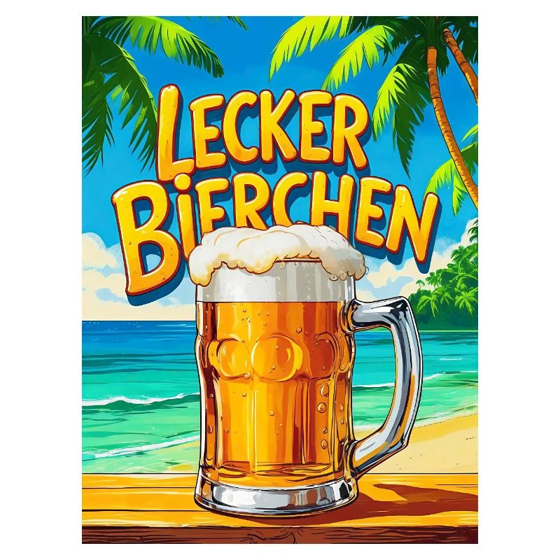 Sommerliches Biergarten Motiv