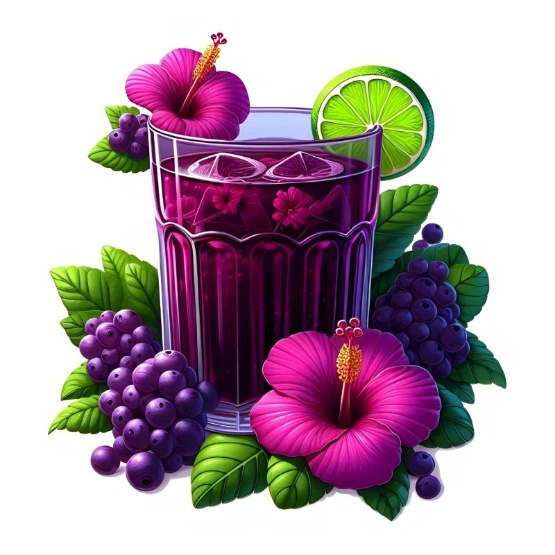 Lila Hibiskustee
