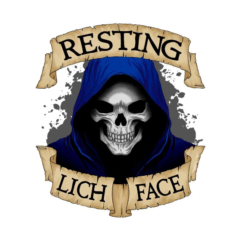 Ruhiges Lich-Gesicht