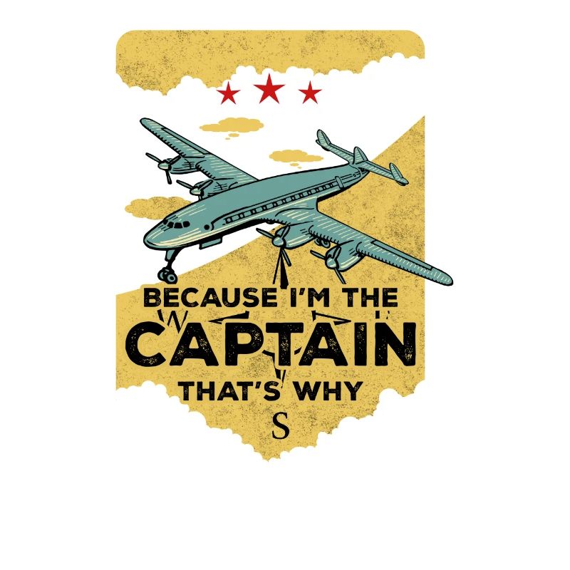 Airplane Pilot Fly Captain Therefore I Gift