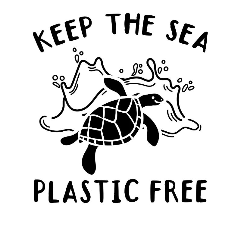 Keep The Sea Plastic Free Turtle