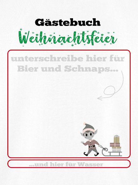 Gästebuch Weihnachtsfeier