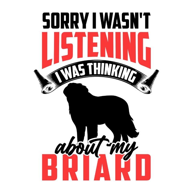 Pensée à mon Briard Berger de Brie