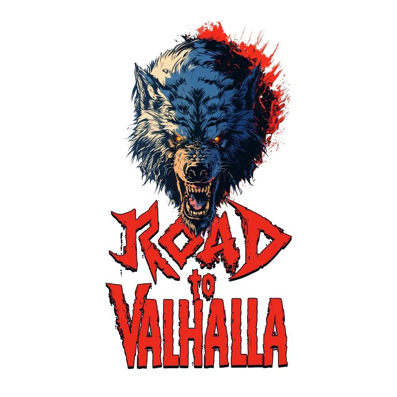 Aggressive Wolf Road to Valhalla Red