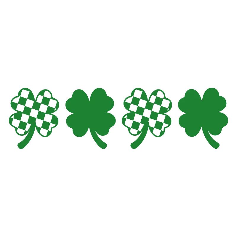 Trèfle Damier Fête Saint Patrick